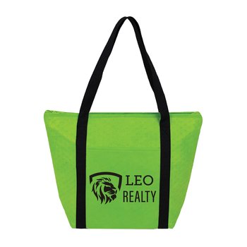 Arctic Insulated Zipper Cooler Tote - Personalization Available from Positive Promotions
