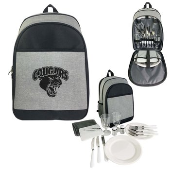 Picnic Set Cooler Backpack - Personalization Available from Positive Promotions