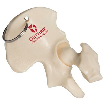 Hip Bone Keyring - Personalization Available from Positive Promotions