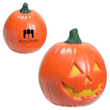 Jack'O Lantern Stress Reliever - Personalization Available from Positive Promotions