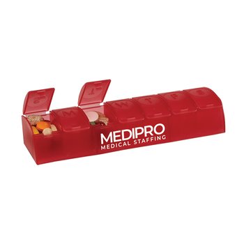7 Day Pill Holder - Personalization Available from Positive Promotions