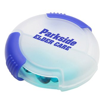 Double Sided Pill Box - Personalization Available from Positive Promotions
