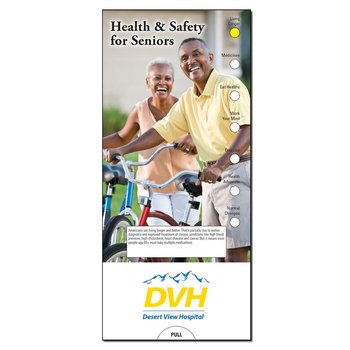 Health & Safety for Seniors Slide Chart - Personalization Available from Positive Promotions