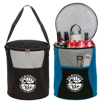 Barrel Lunch Cooler/Bag - Personalization Available from Positive Promotions