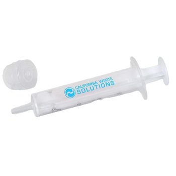 10 ml Oral Syringe with Adapter with Black Graduations - Personalization Available from Positive Promotions