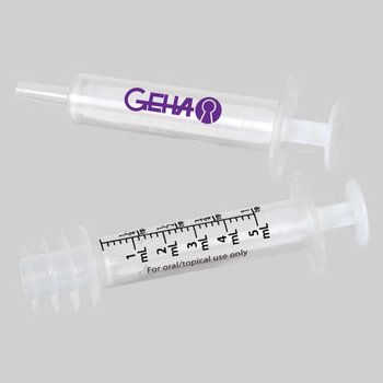 5 ml Oral Syringe with Black Graduations - Personalization Available from Positive Promotions