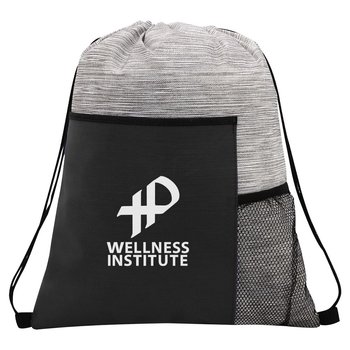 Portino Non-Woven Drawstring Backpack - Personalization Available from Positive Promotions