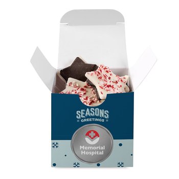 Peppermint Bark Shapes Desk Drop - Personalization Available from Positive Promotions