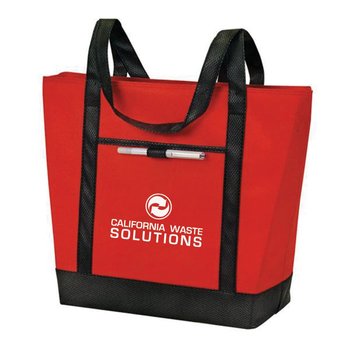Non- Woven Boater Tote - Personalization Available from Positive Promotions