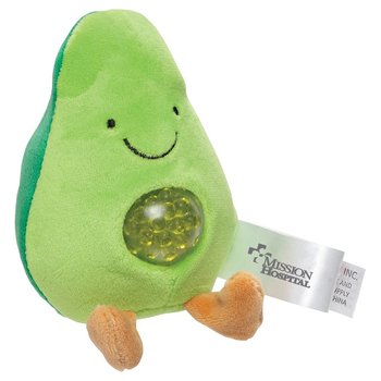 Avocado Stress Busters Plush & Gel Squeeze Toy - Personalization Available from Positive Promotions