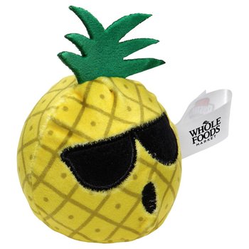 Pineapple Stress Busters Plush & Gel Squeeze Toy - Personalization Available from Positive Promotions