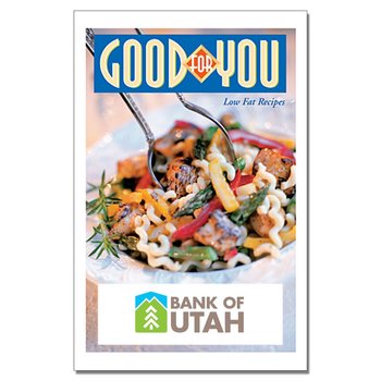 Good For You Cookbook - Personalization Available from Positive Promotions