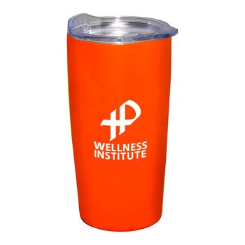 Vacuum Insulated Tumbler with Spill-Resistant Slide-Lock Lid - 20 oz. Personalization Available from Positive Promotions