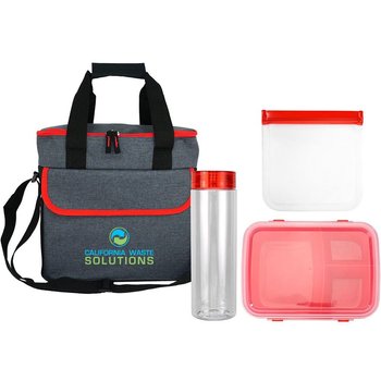 Smoky Cooler Lunch Set To Go - Personalization Avaialble from Positive Promotions