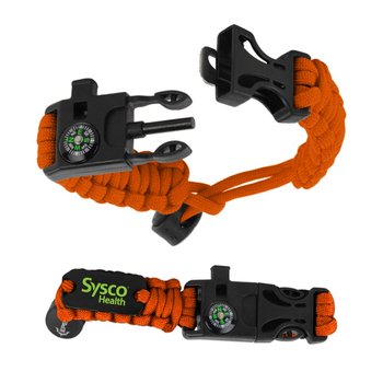 Paracord Adjustable Bracelet - Personalization Available from Positive Promotions