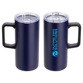 Vacuum-Insulated Stainless-Steel Tall Mug 17 oz. - One-Color Personalization Available from Positive Promotions
