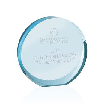 Round Orbit Acrylic Award - Medium - Personalization Available from Positive Promotions