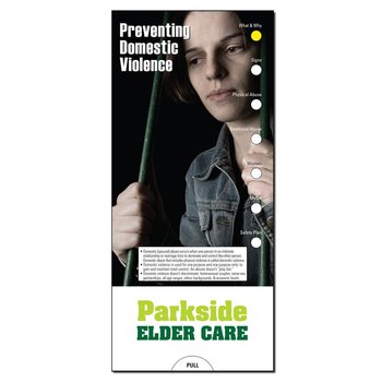 Preventing Domestic Violence Slide Chart - Personalization Available from Positive Promotions