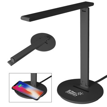 Book Light Desktop Wireless Charger - Personalization Available from Positive Promotions