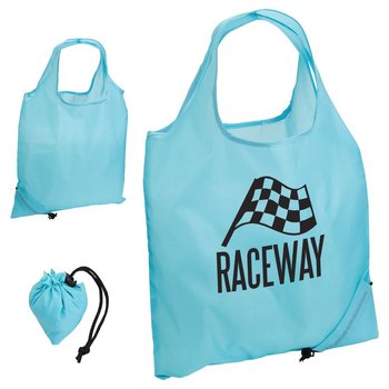 Rpet Folding Reusable Tote Bag - Personalization Available from Positive Promotions