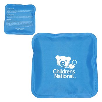 Square Shaped Nylon Covered Hot/Cold Pack - Personalization Available from Positive Promotions