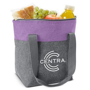Casey Heathered Lunch/Cooler Tote - Personalization Available from Positive Promotions