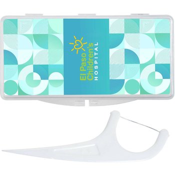 Dental Floss Picks in Case: 10-Pack - Personalization Available from Positive Promotions