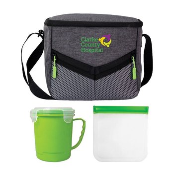 Soup and Sandwich Lunch Cooler Set - Personalization Available from Positive Promotions