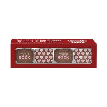 You Rock Slider Box With Chocolate Pieces - Personalization Available from Positive Promotions