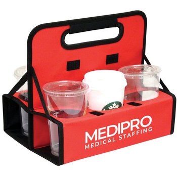 Collapsible 6 Bevarages Carrier - Personalization Available from Positive Promotions
