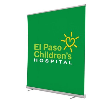 6' Retractor Green Screen Kit (No-Curl Fabric) - Personalization Available from Positive Promotions