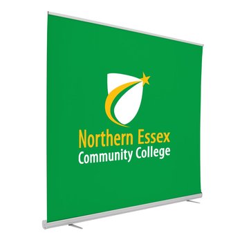 8' Retractor Green Screen Kit (No-Curl Fabric) - Personalization Available from Positive Promotions