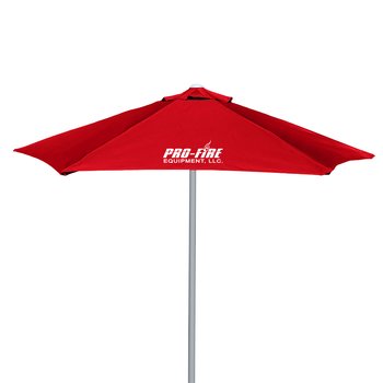 7' E-Z Glide Outdoor Markey Umbrella - Personalization Available from Positive Promotions