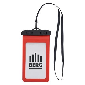 Water Resistant Pouch with Lanyard - Personalization Available from Positive Promotions