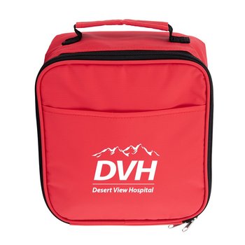 Water-Resistant Lunch Bag With Handle - Personalization Available from Positive Promotions