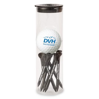 Golf Ball & Tees Gift Set - Personalization Available from Positive Promotions