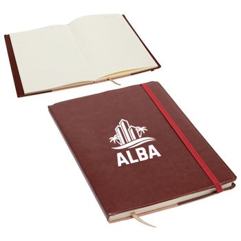 Refillable Leatherette Journal - One-Color Personalization Available from Positive Promotions