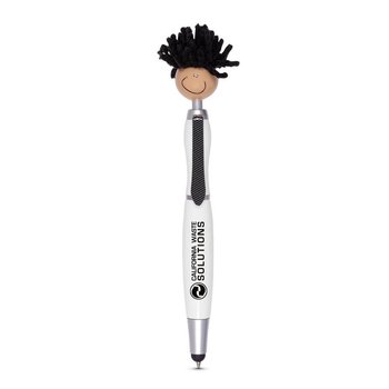 Multicultural MopTopper Screen Cleaner With Stylus Pen (Tan Skin Color) - Personalization Available from Positive Promotions