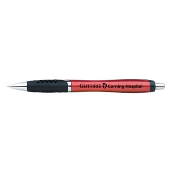 Sleek Hourglass-Shape Pen - Personalization Available from Positive Promotions
