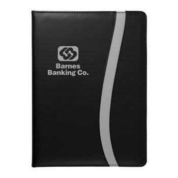 Wave Padfolio - Personalization Available from Positive Promotions