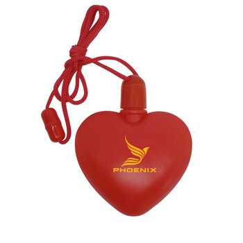 Heart-Shaped Bubbles With Breakaway Cord - Personalization Available from Positive Promotions
