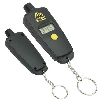 Digital Tire Gauge Keychain - Personalization Available from Positive Promotions
