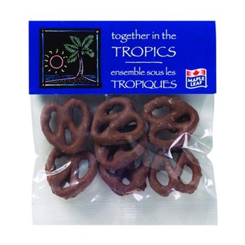Chocolate Pretzels In 1-oz. Header Bag - Personalization Available from Positive Promotions