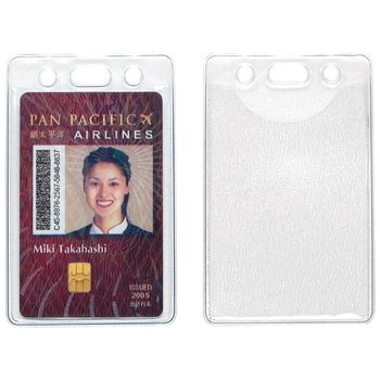 Clear Vertical Card Holder from Positive Promotions