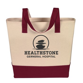 eGREEN Canvas Meeting Tote - Personalization Available from Positive Promotions