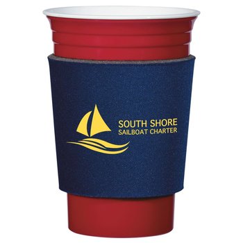 Comfort Grip Cup Sleeve - Personalization Available from Positive Promotions