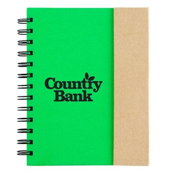 Magnetic Eco-Journal With Sticky Pads & Pen - Personalization Available from Positive Promotions