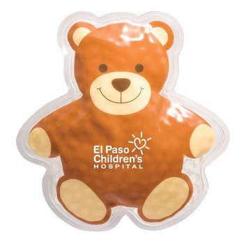 Teddy Bear Hot/Cold Pack Brown - Personalization Available from Positive Promotions
