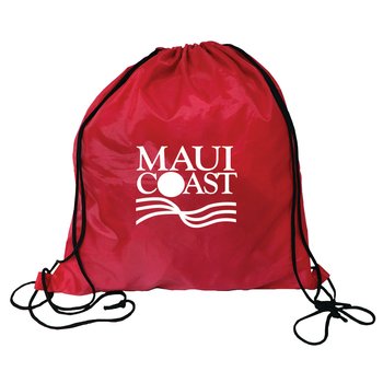 RPET Drawstring Backpack - Personalization Available from Positive Promotions