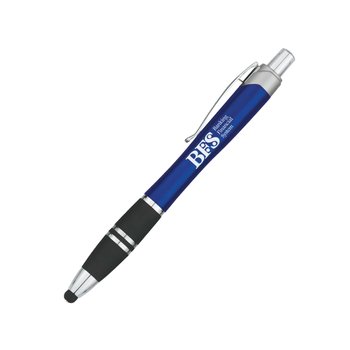 Tri-Band Grip Pen With Stylus - Personalization Available from Positive Promotions